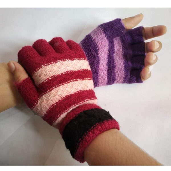 Woolen Knitted Hand Gloves 3