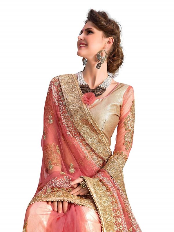 Net Embroidery Sari 9