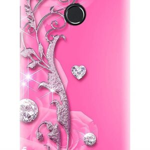 Pink Fancy Cute Stone Printed Hard Back Stylish Case Cover