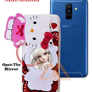 Stylish Designer Printed 3D Hello Kitty Cartoon Mirror View Soft Back Case Cover 1