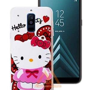 Stylish Designer Printed 3D Hello Kitty Cartoon Mirror View Soft Back Case Cover