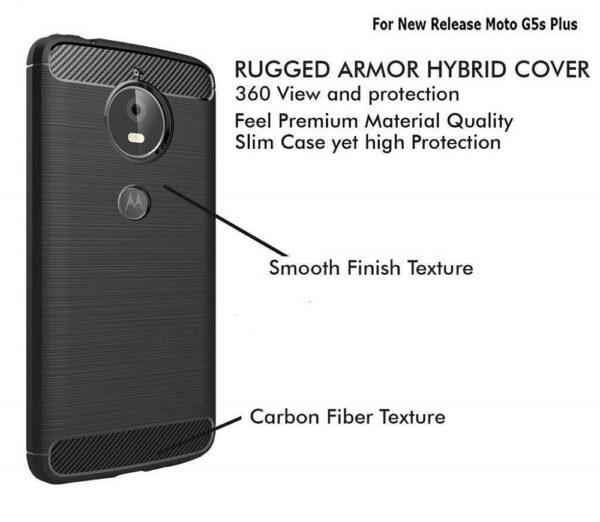 TPU Shock Proof Black Back Case Cover 1