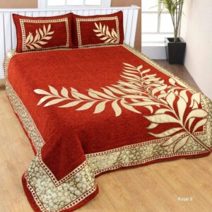500 TC Chenille Bed Sheet with 2 Pillow Cover