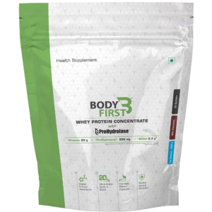 BodyFirst Whey Protein Concentrate with ProHydrolase, 32 sachets