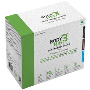 BodyFirst Whey Protein Isolate with Probiotics and Enzymes