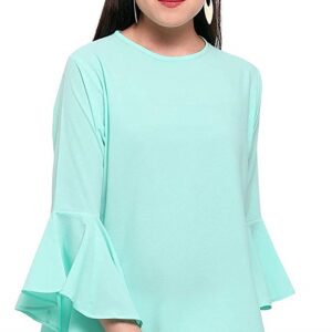 Flute Sleeves Crepe Top