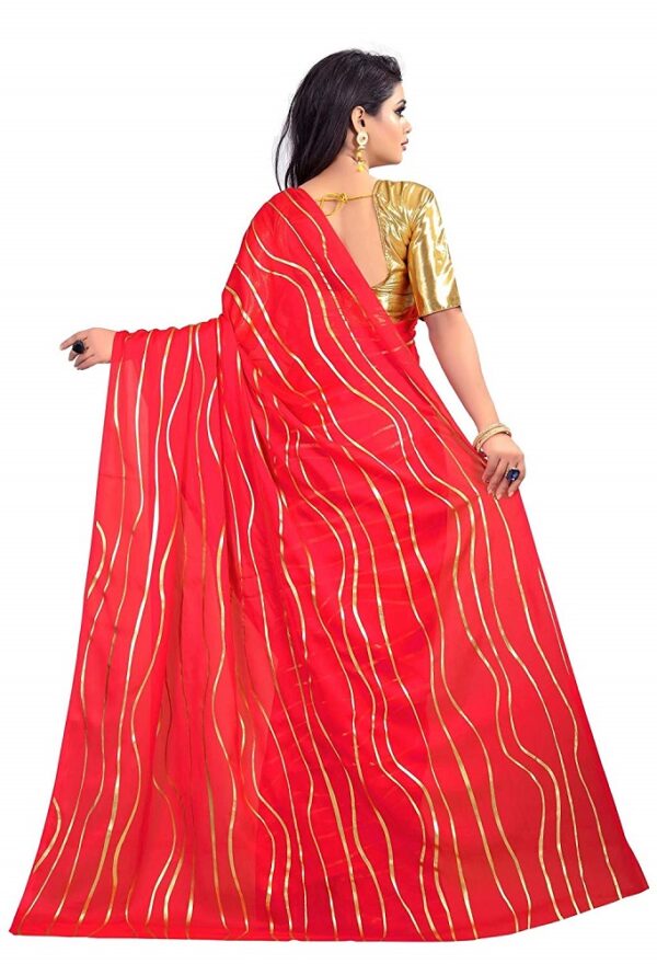 Georgette Foil Print Saree 2