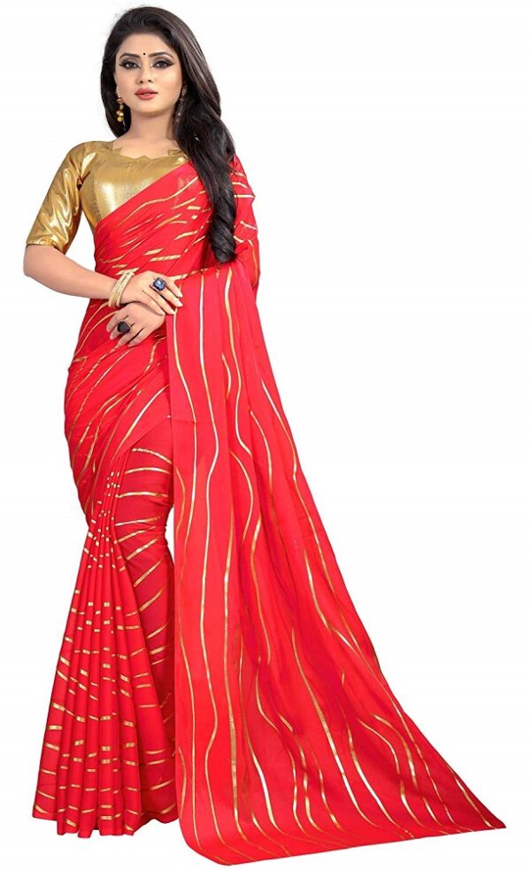 Georgette Foil Print Saree