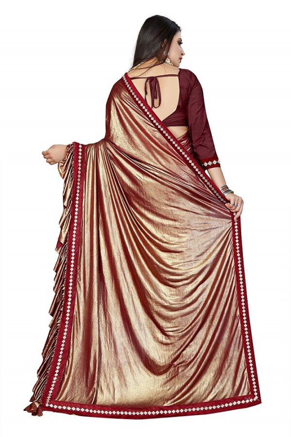 Imported Fabric Designer Frill Ruffle Saree 1