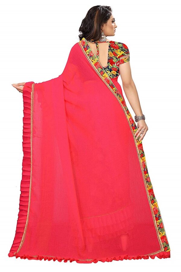 Ruffle Georgette Saree 1