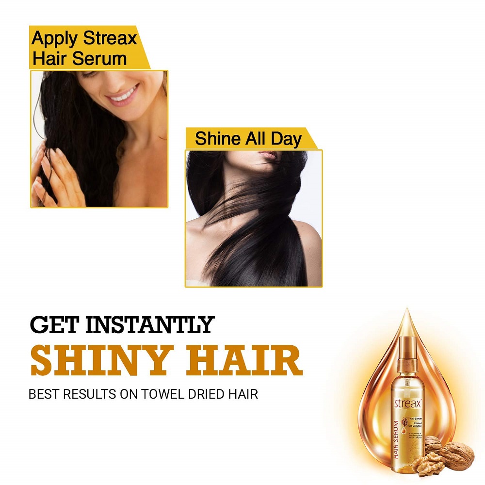 Buy Streax Hair Serum - Walnut 100 ML Online at Best Price in India