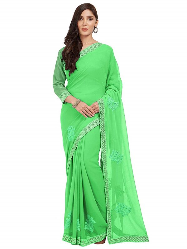 Chiffon Embroidered Saree