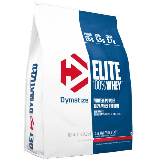 Dymatize Elite 100% Whey Protein, 10 lb Strawberry