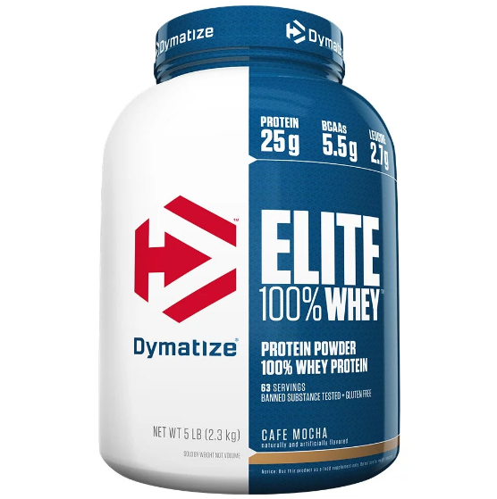 Dymatize Elite 100% Whey Protein, 5 lb Cafe Mocha