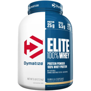 Dymatize Elite 100% Whey Protein, 5 lb Vanilla Cupcake