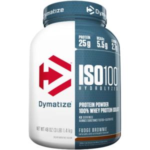 Dymatize Iso-100 Protein, 3 lb Fudge Brownie