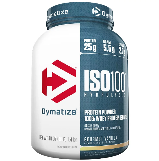 Dymatize Iso-100 Protein, 3 lb Gourmet Vanilla