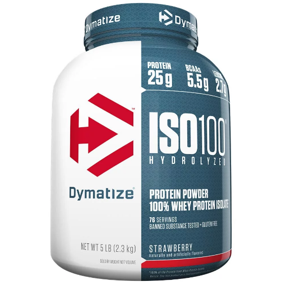 Dymatize Iso-100 Protein, 5 lb Strawberry