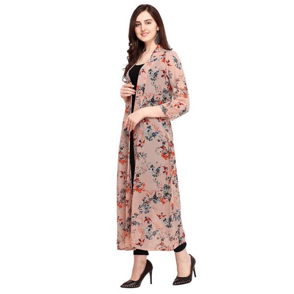 Floral Georgette Long Shrug 1