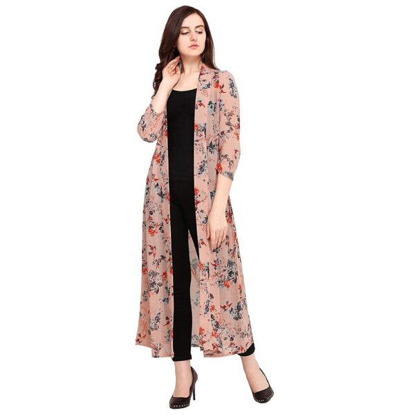 Floral Georgette Long Shrug