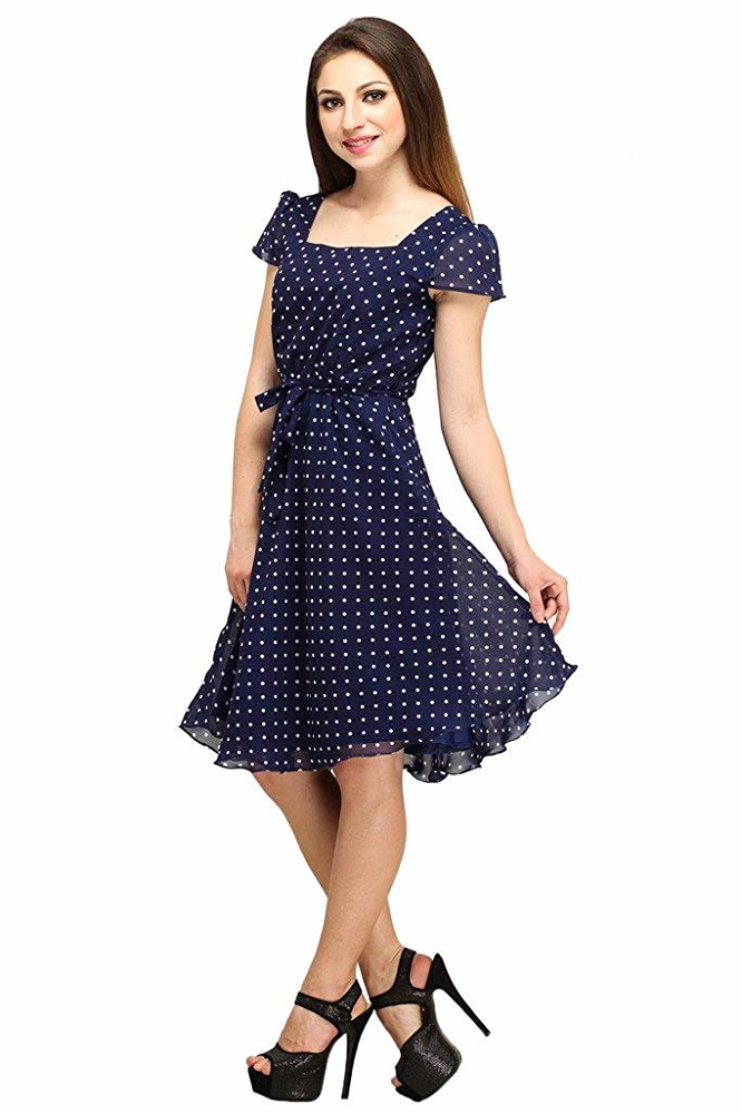 Buy Women's Georgette Dress - Colorfuel Online at Best Price in India