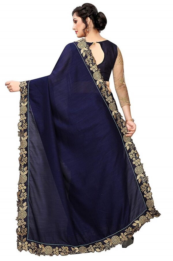 Kashmiri Silk Embroidery Work Saree 1