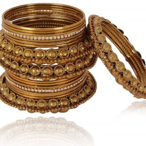 Latest Design Stylish Traditional High Quality Antique Gold Plated Bangles