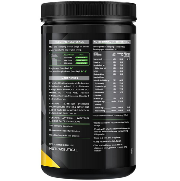 MuscleBlaze BCAA Pro (0.99 lb Green Apple) Pack of 2 - 1