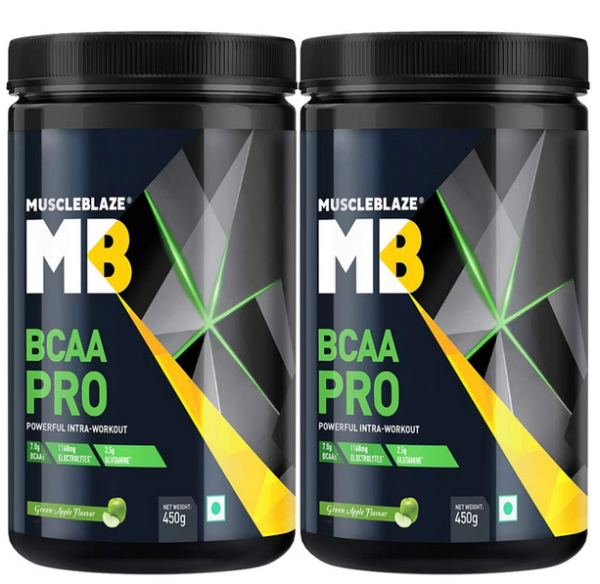 MuscleBlaze BCAA Pro (0.99 lb Green Apple) Pack of 2