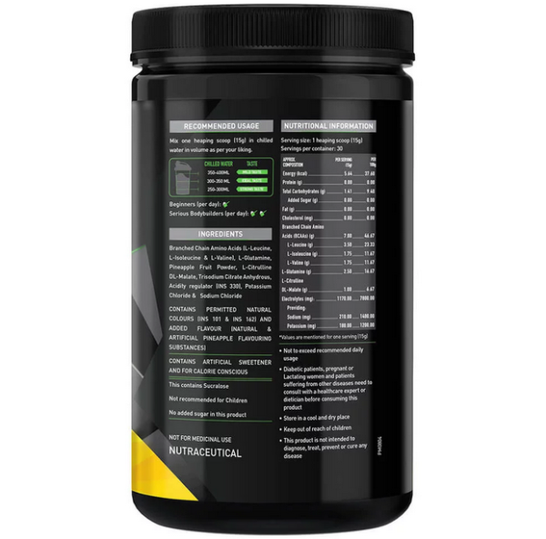 MuscleBlaze BCAA Pro 0.99lb, Pineapple -1