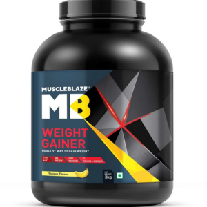 MuscleBlaze Weight Gainer with Added Digezyme, 6.6 lb Banana