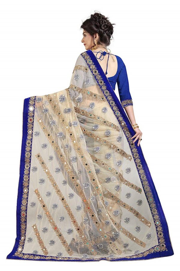 Net Embroidered Saree 1