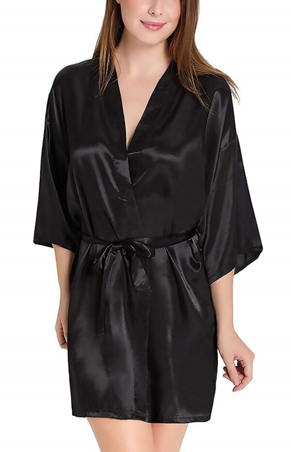 Satin Babydoll Kimono Nightwear Robe