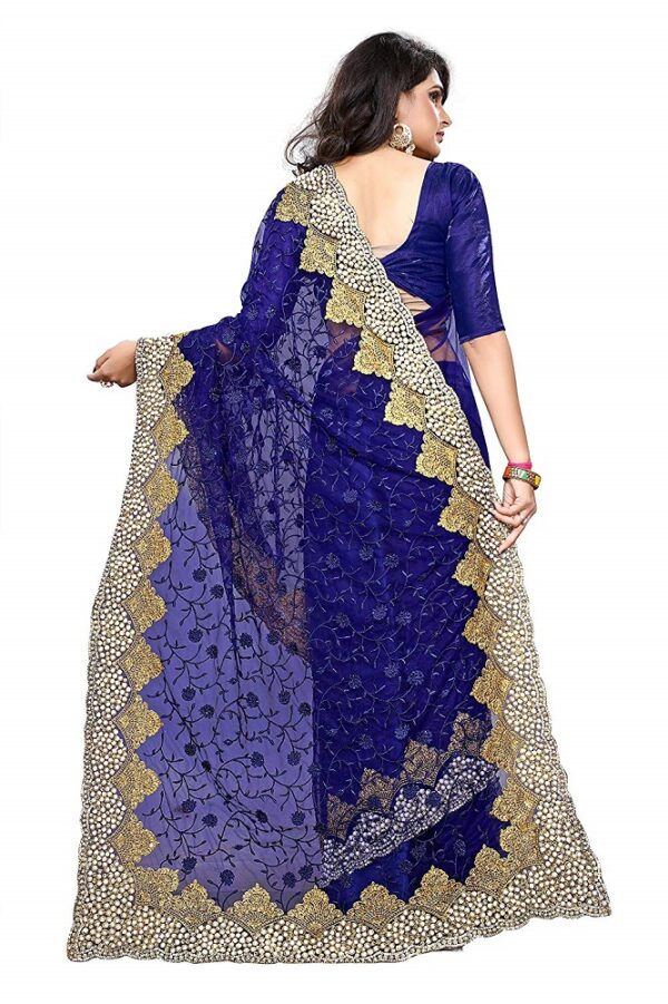 Satin Fabric Free Size Saree 2