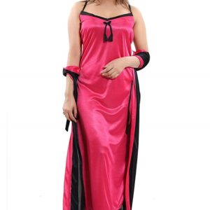 Satin Night with Robe 2Pc Nightwear Set