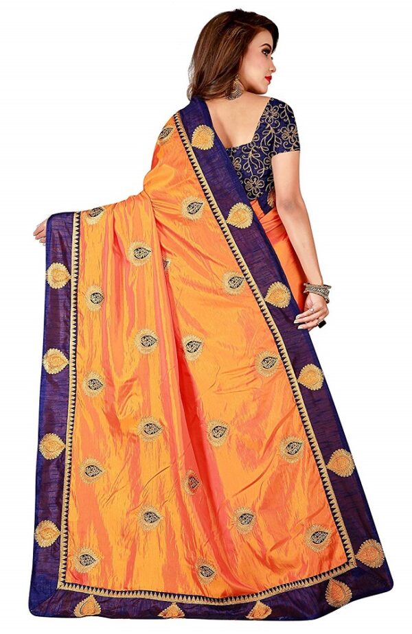 Silk Embroidered Saree 1