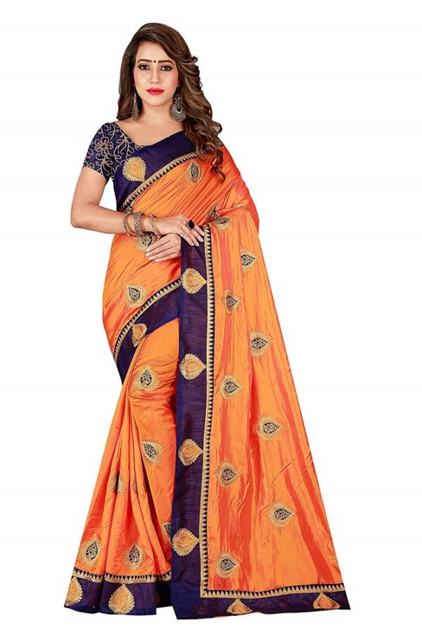 Silk Embroidered Saree