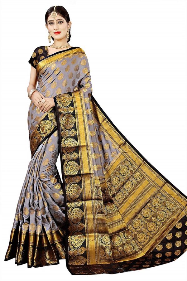 Traditional Heavy Woven Banarasi Silk Saree 2