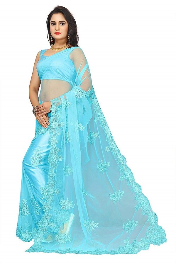 Work Heavy Net Saree 1