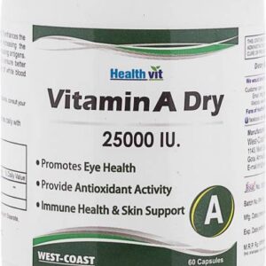 HealthVit Vitamin A Dry 25000 Iu