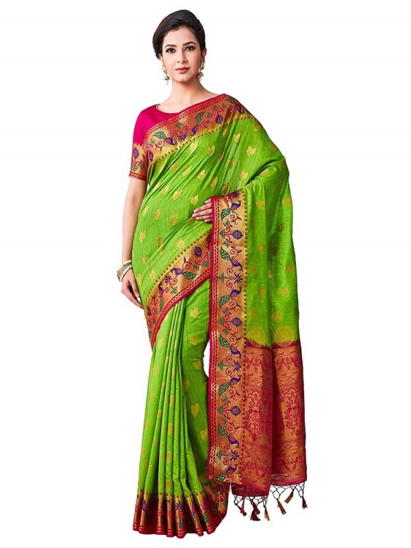 Kanjivaram Style Art Paithani Silk Saree