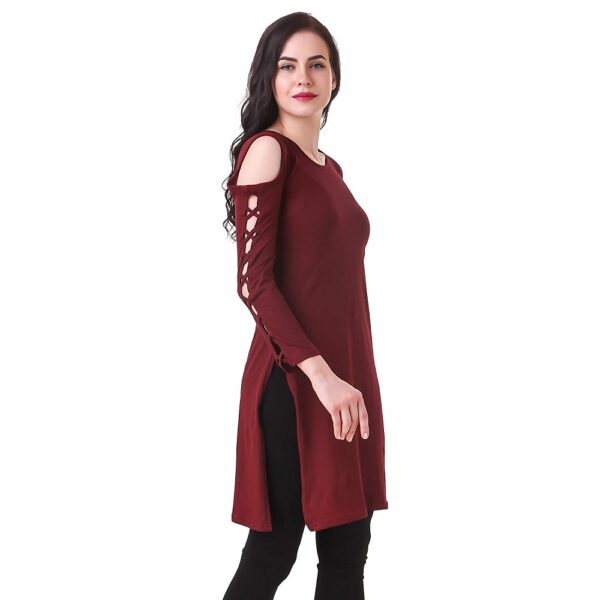 Maroon Long Top 1