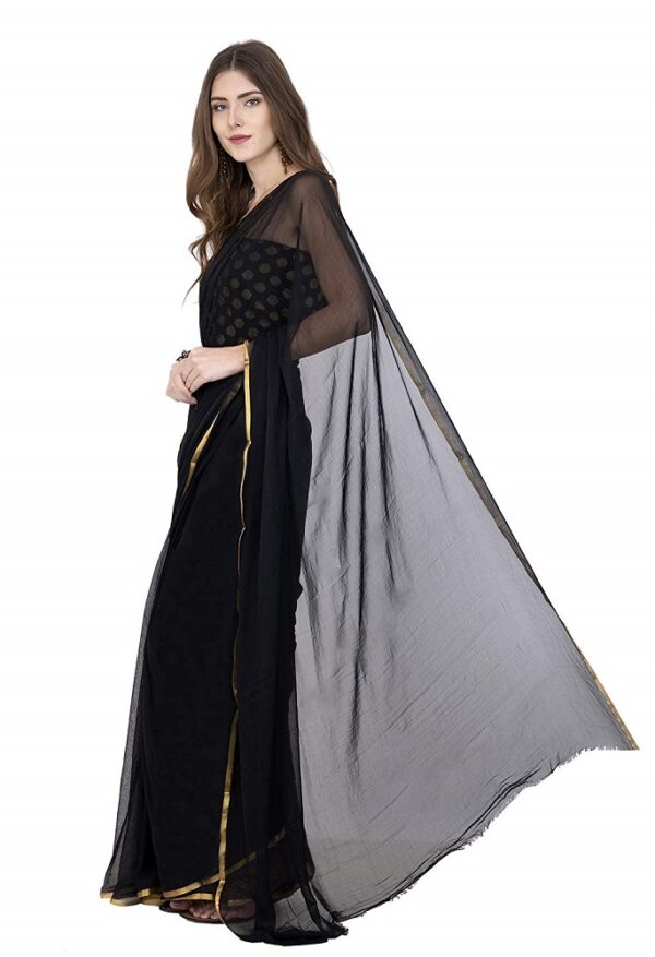 Plain Chiffon Saree 1