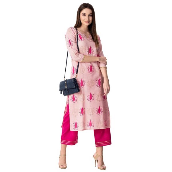 Printed Kurta With Palazzo