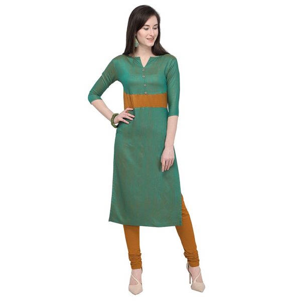 Rayon Cotton Silk Kurti