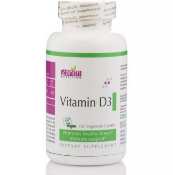 Zenith Nutrition Vitamin D3 120 Capsules