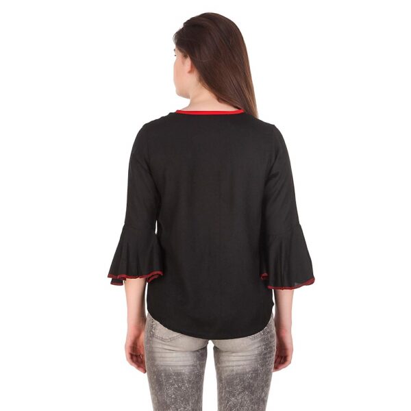 Embroidered Top with Bell Sleeves 3