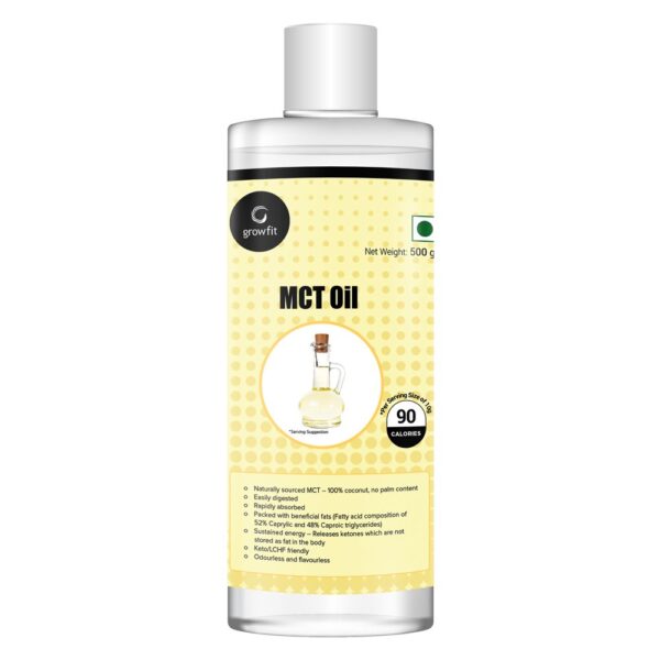 Grow Fit Pure MCT Unsweetened Keto Oil