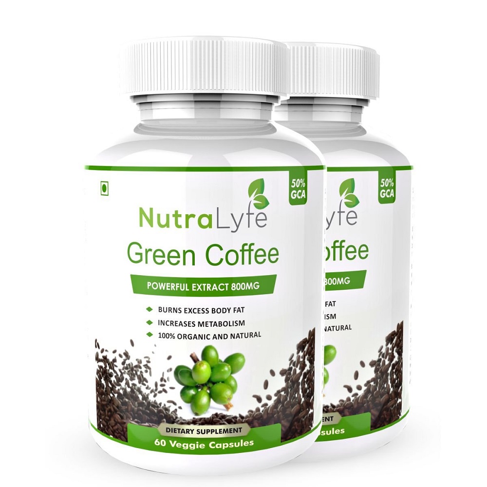Buy NutraLyfe Green Coffee Extract (50% GCA Pure, Natural ...