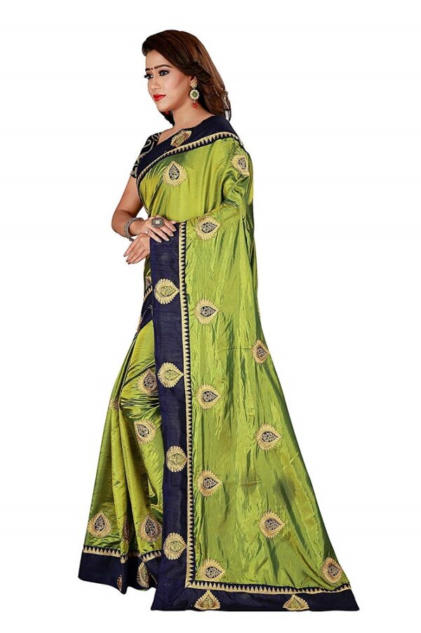 Silk Embroidered Saree 1